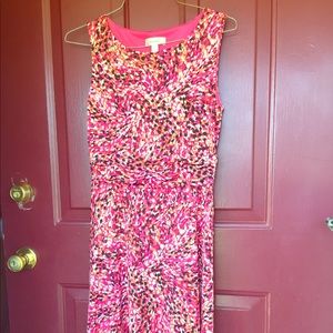 Classy pink patterned dress